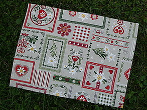Úžitkový textil - Prestieranie Poniklec patchwork - 16045405_