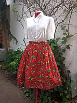 Sukne - Krojová sukňa so spodničkou - 16043624_