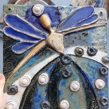Dekorácie - Keramika, Kachel Angel - 16046893_