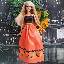Hračky - Halloweenske šaty pre Barbie - 16046627_