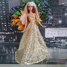 Hračky - Flitrové princeznovské šaty pre Barbie - 16046750_