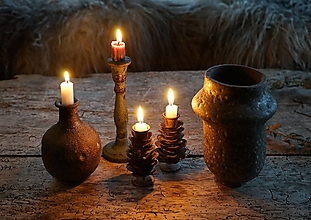 Dekorácie - Váza s povrchom imitujúcim kameň - 16047528_