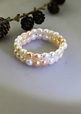 Náramky - perly náramok dvojradový - 16051299_