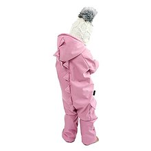 Detské oblečenie - Detský zimný overal - dino pink - 16049675_