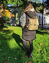 Batohy - Vanessa backpack zlatá s broušeným efektem - 16050054_