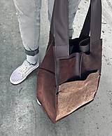 Veľké tašky - ČOKOČOKO kožená shopper kabelka - 16050743_