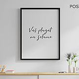 Grafika - Personalizovaný plagát v minimalistickom štýle na želanie (plagát 50x70cm) - 16048902_