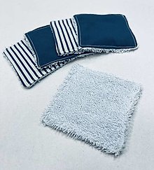 Úžitkový textil - Odličovacie tampóny (Modrá) - 16048970_