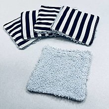 Úžitkový textil - Odličovacie tampóny (Modrá) - 16048987_