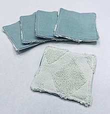 Úžitkový textil - Odličovacie tampóny (Tyrkysová) - 16048992_