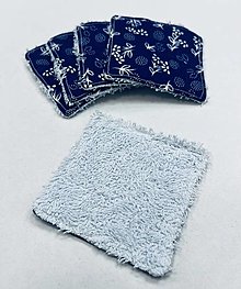 Úžitkový textil - Odličovacie tampóny (Modrá) - 16048995_