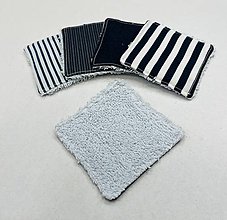 Úžitkový textil - Odličovacie tampóny (Modrá) - 16049026_