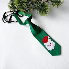 Detské doplnky - Vianočná detská kravata - zelená - 16048656_