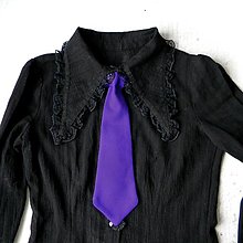 Pánske doplnky - Fialová dámska kravata - 16054099_