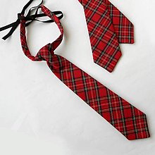 Pánske doplnky - Károvaná dámska kravata /kocky1,5cmx1,5cm/ - 16054354_