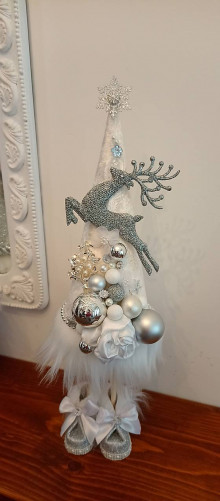 Dekorácie - Vianočná dekorácia Biela - 16054673_