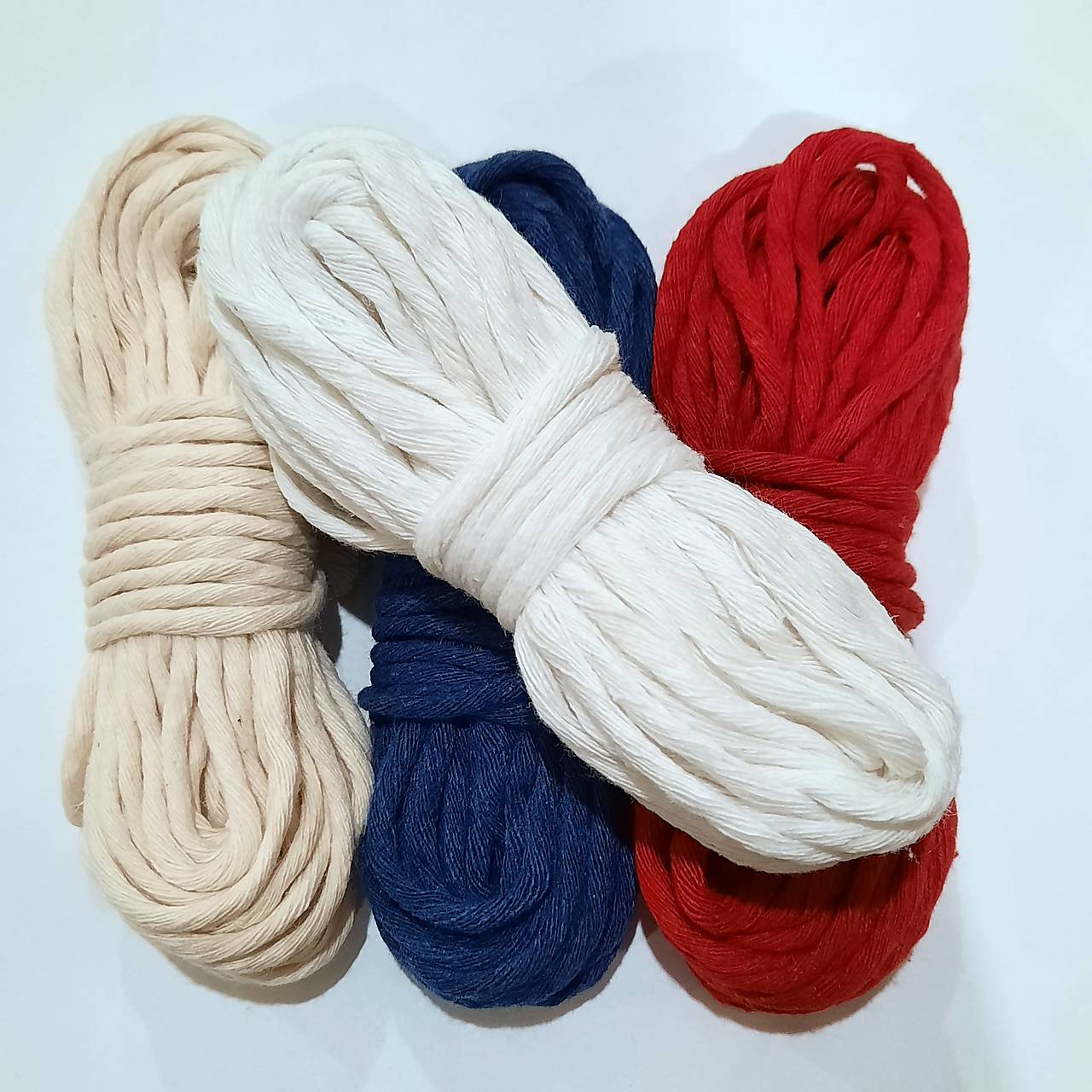 Bavlnená priadza makramé 4mm-10m