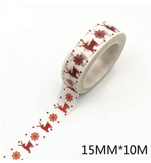 WP101 Washi páska vianočná 1,5 cm