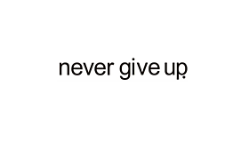 Papier - Nálepka Never give up - 16056205_