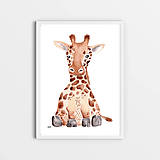 Obrazy - Art Print - žirafa - 16055211_