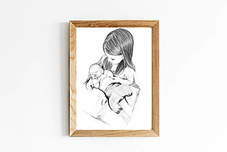 Kresby - Birth poster - novorodenecký plagát - 16055136_