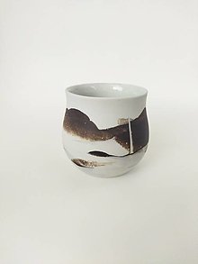 Nádoby - Porcelánová šálka Blackwhite - 16056007_