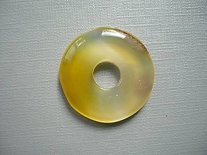 Minerály - Donut kulatý - achát 25 mm, č.1f - 16056227_
