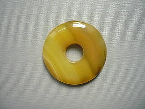 Minerály - Donut kulatý - achát 25 mm, č.19f - 16056320_