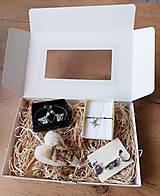 Náušnice - Koníkový darčekový box pre ženy s náušnicami, dekoráciou, náramkom a kľúčenkou - 16057703_