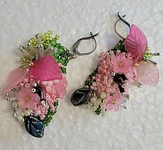 Náušnice - náušnice 3D kvety - 16060057_