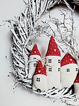Dekorácie - Veniec Zimná dedinka - 16060214_