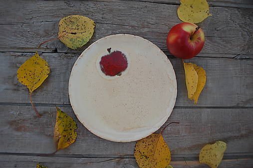  - Keramický tanierik s jabĺčkom 1. - 16057292_