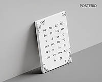 Grafika - Náučný plagát Písmenká - obraz do detskej izby - 16056937_