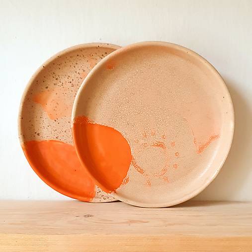 Nádoby - tanier z kolekcie "Odtiene jesene " - 16058905_