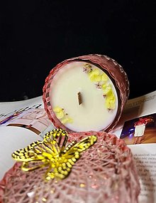 Svietidlá a sviečky - Vonna sviecka v sperkovnici (Vona - Citronella) - 16057765_
