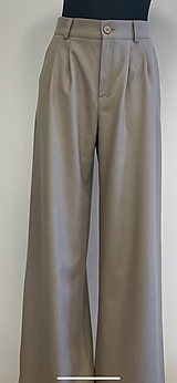 Nohavice - dlhé široké nohavice s vyšším pásom - 16058400_