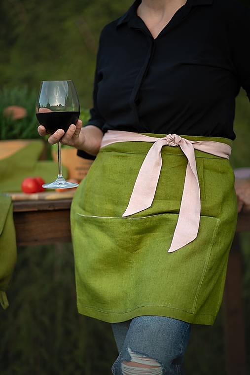 Iné oblečenie - Ľanová zásterka Inventive Cook - 16059540_
