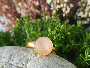 Prstene - rosa in gold-ruženín-v zlate-prsteň - 16062450_