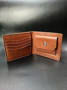 Peňaženky - Pánska kožená peňaženka (Hnedá) - 16061671_