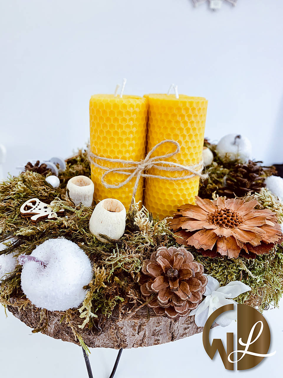 Sviečky - Adventné sviečky z včelieho vosku - 16063863_