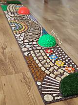 Hračky - Senzomotorický koberec - 4-dielny - Dúhová prechádzka - 16061335_