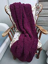 Úžitkový textil - Mäkká deka 140x190 - pre veľkých  (Slivková (fialová)) - 16064170_