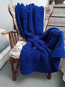 Úžitkový textil - Mäkká deka 140x190 - pre veľkých  (Modrá) - 16064166_