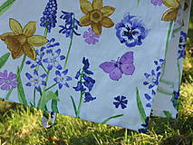 Úžitkový textil - Utierka ľanová Jarné kvety - 16066995_