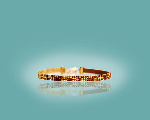 Jemný elegantný náramok (Zlato-bronzový)