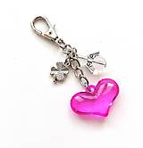 Kľúčenky - Kľúčenka "srdce" s anjelikom - 16064344_