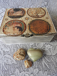 Úložné priestory & Organizácia - Krabička, šperkovnice - Gustav Klimt - 16066755_