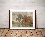 Kresby - Art Print| Pastva pri rybníku - 16064908_