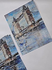 Grafika - Tower bridge, London (print limitovanej edície) - 16066880_