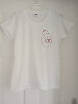 Topy, tričká, tielka - Vyšívané tričko "mama a dieťa"L - 16065372_